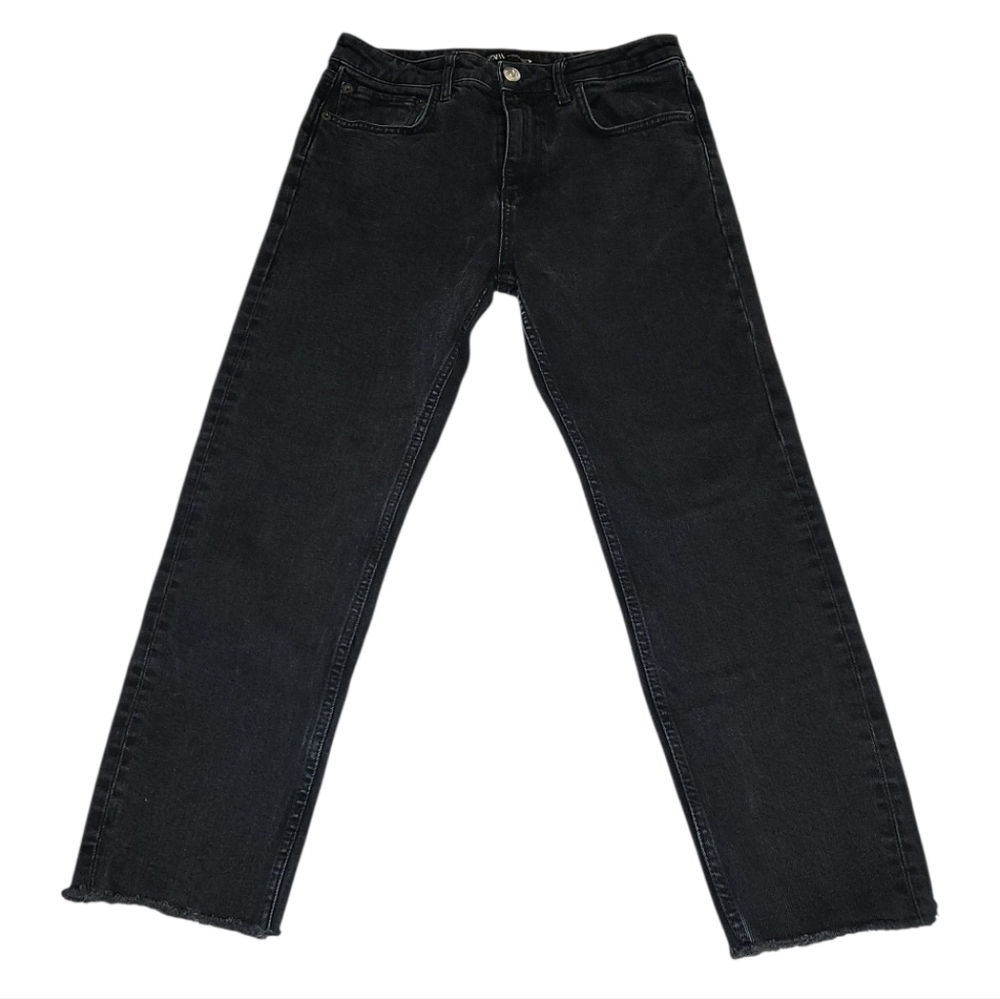 Zara Black Straight Jeans Classic Style
